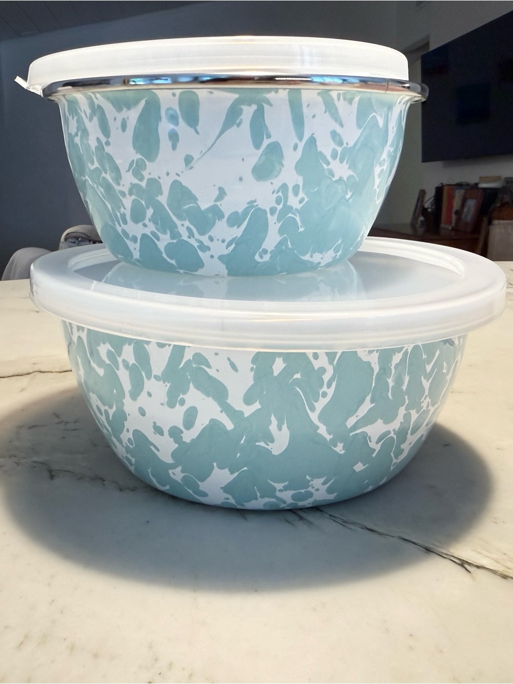 ENAMLEWARE Seaglass Swirl Prep Bowls
